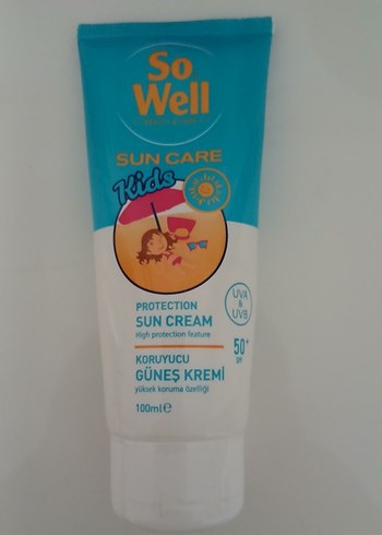 So Well Çocuk Güneş Kremi SPF 50 100ml - Görsel 2