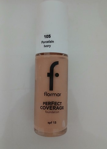 Flormar Perfect Coverage Fondöten 105 Porcelain Ivory - Görsel 2