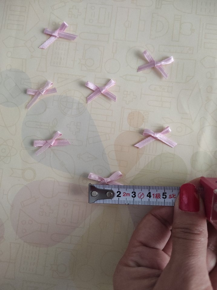 Pembe Saten Fiyonk Kurdele - Görsel 2