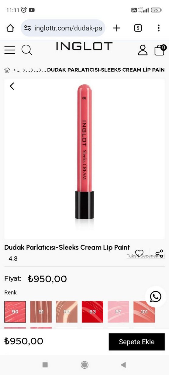 Inglot Sleeks Cream Dudak Parlatıcısı - Görsel 3