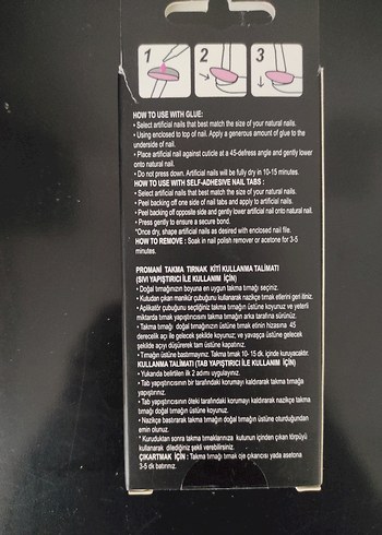  Beden Promani Metallic Takma Tırnak Seti