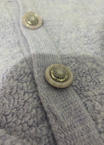 Kadın Mor Triko Uzun Kollu Hırka - Görsel 3