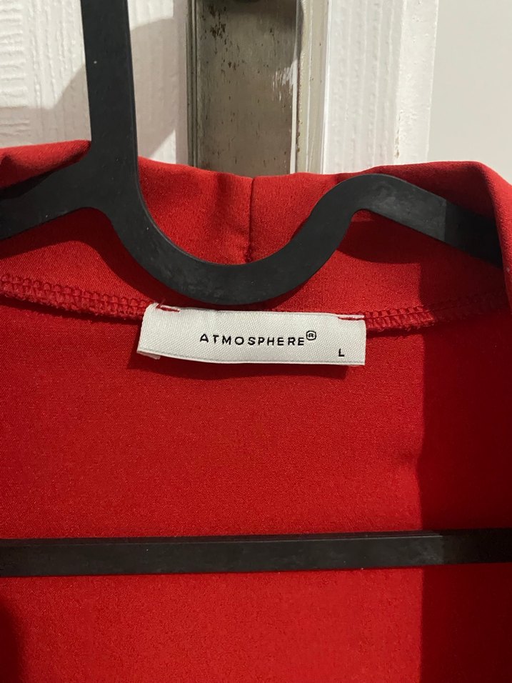 Kırmızı Midi Kadın Ceket - Görsel 3