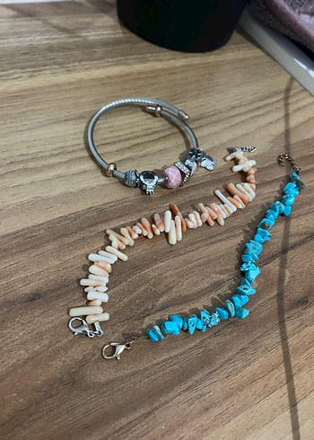 Turkuaz Boncuklu Bohem Bileklik - Görsel 3