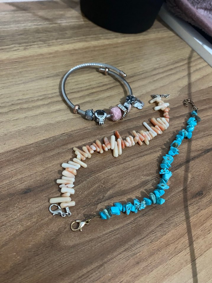 Turkuaz Boncuklu Bohem Bileklik - Görsel 3