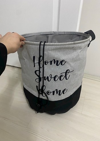 Gri Ev Temalı Saklama Sepeti - Görsel 2
