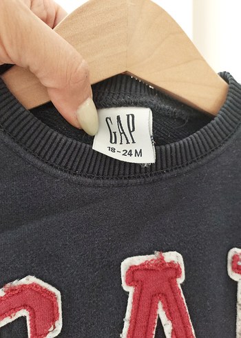 18-24 Ay Beden GAP Erkek Çocuk Lacivert Sweatshirt