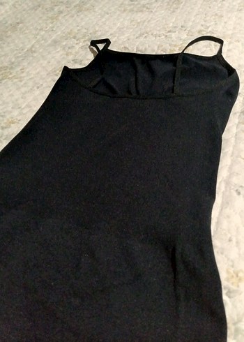Diğer Siyah Straplez Midi korse Elbise