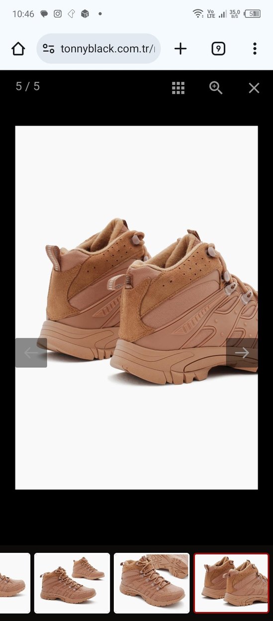 Bej Bağcıklı Erkek Outdoor Bot - Görsel 3