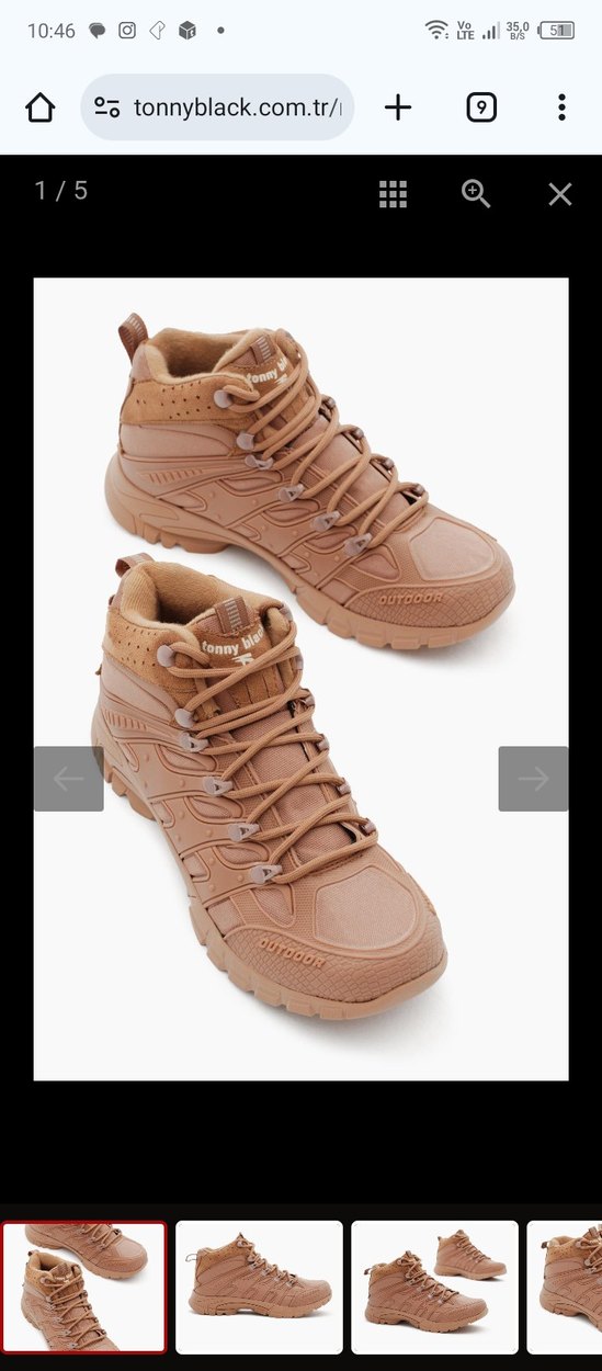 Bej Bağcıklı Erkek Outdoor Bot - Görsel 4