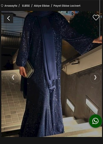 Parlak Lacivert Pilili Uzun Abiye Elbise - Görsel 2