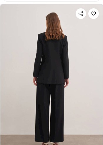 Siyah Kadın aker Blazer - Görsel 2