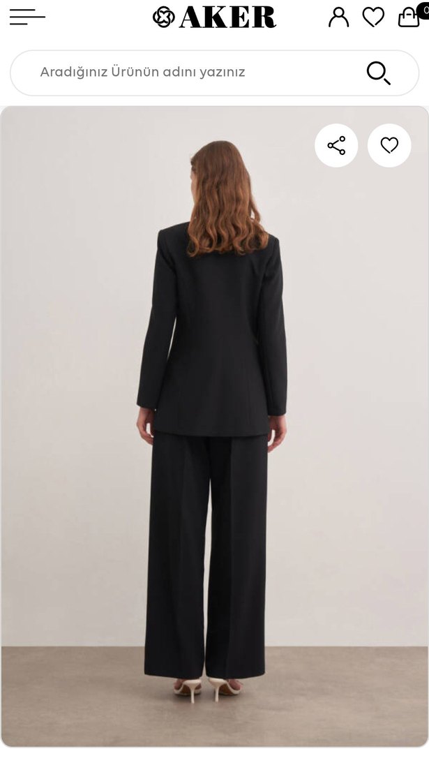 Siyah Kadın aker Blazer - Görsel 2