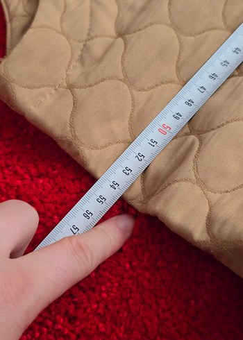 Kapüşonlu Uzun Bej Kadın Yelek - Görsel 10