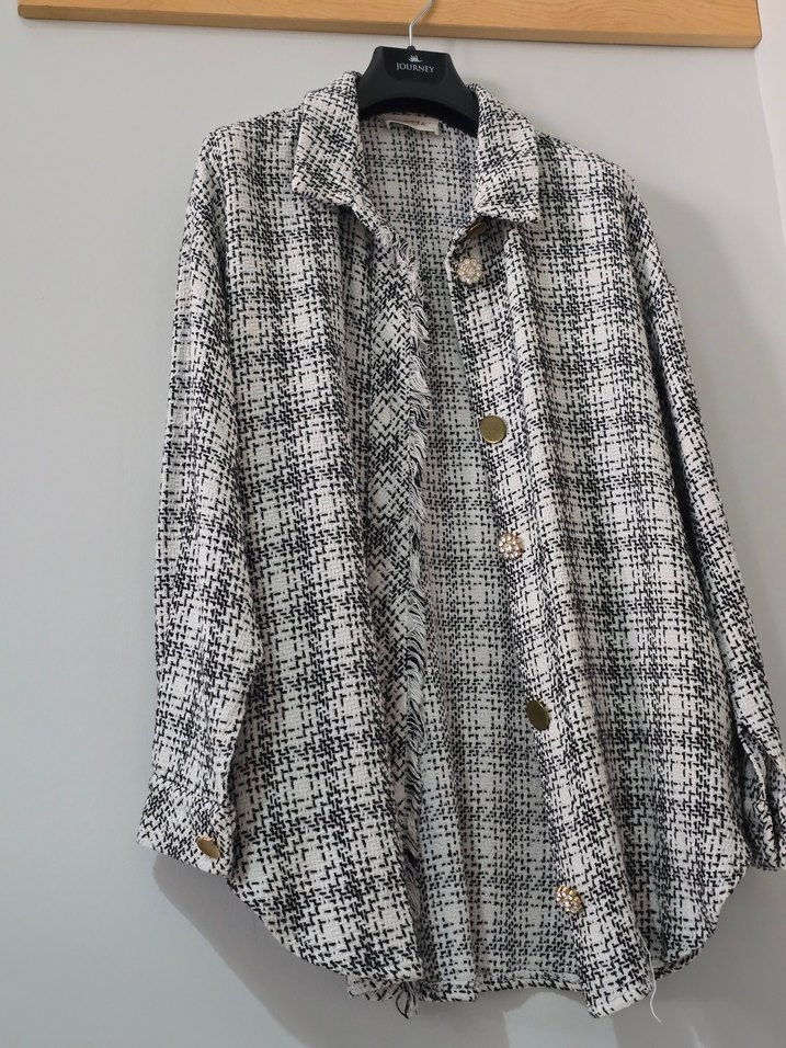 Uzun Kollu Salaş Kadın Gömlek - Görsel 4