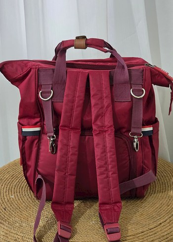 Bordo Desenli Bebek Çantası - Görsel 5