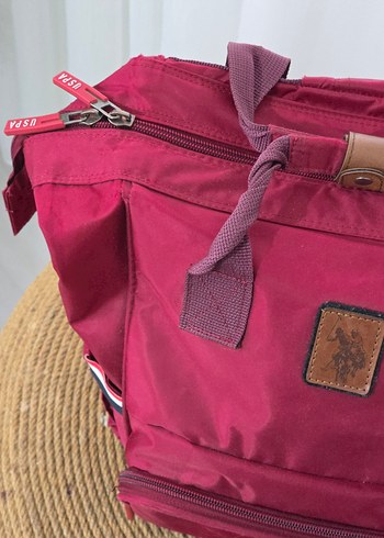 Bordo Desenli Bebek Çantası - Görsel 2