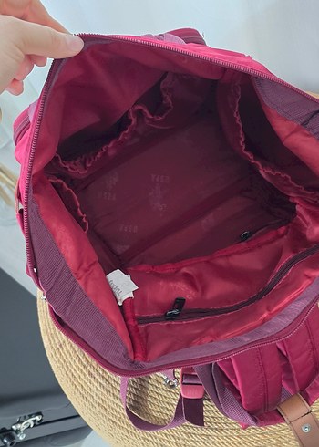 Bordo Desenli Bebek Çantası - Görsel 7