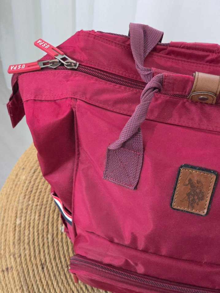 Bordo Desenli Bebek Çantası - Görsel 2