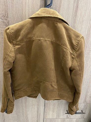 H&M Hm markali süet kahverengi kadın ceket