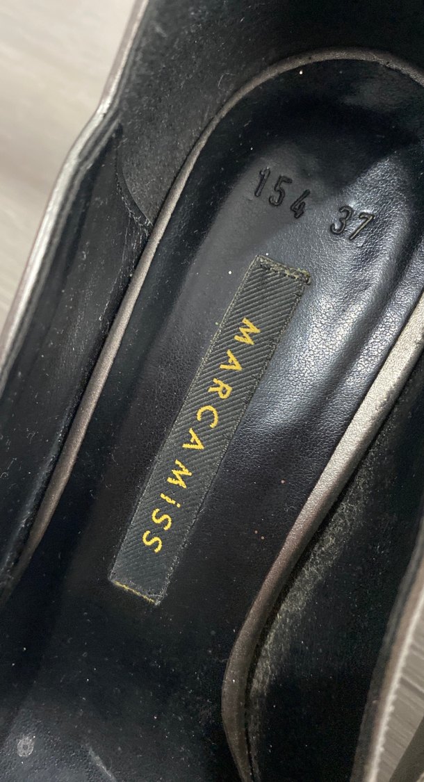 Parlak Gri Stiletto Topuklu Kadın Ayakkabı - Görsel 2