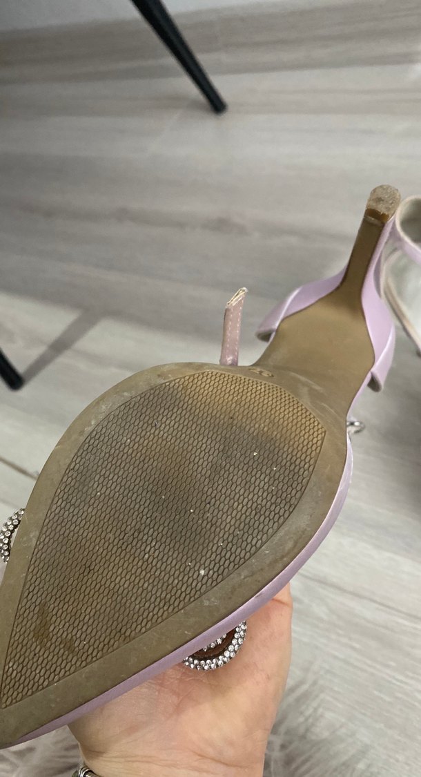 Pembe Stiletto Topuklu Kadın Abiye Ayakkabı - Görsel 2