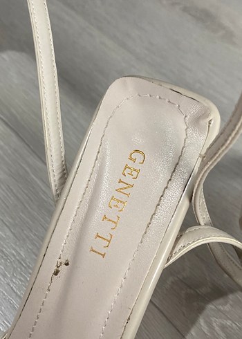 Bej Rugan Stiletto Topuklu Kadın Ayakkabı - Görsel 2