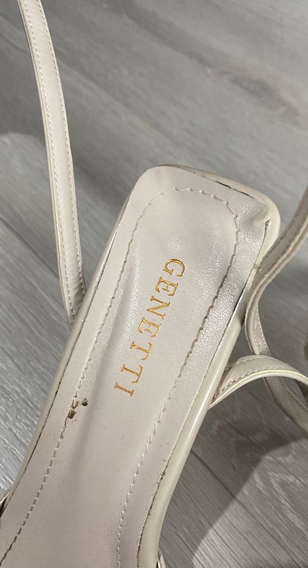 Bej Rugan Stiletto Topuklu Kadın Ayakkabı - Görsel 2