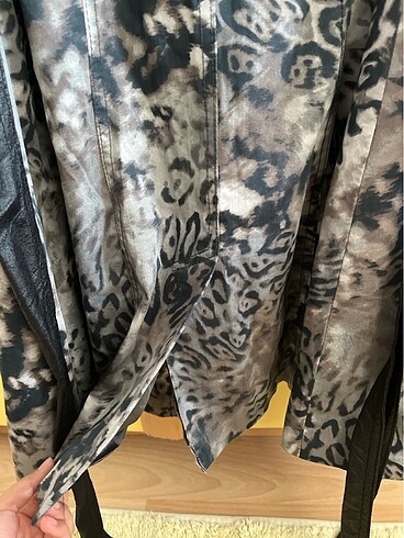 38 Beden Leopar trenchcoat