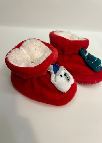 Yılbaşı Desenli Bebek Patiği - Görsel 4