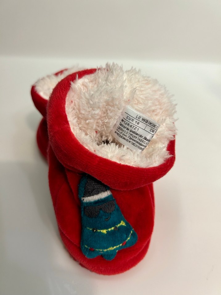 Yılbaşı Desenli Bebek Patiği - Görsel 3