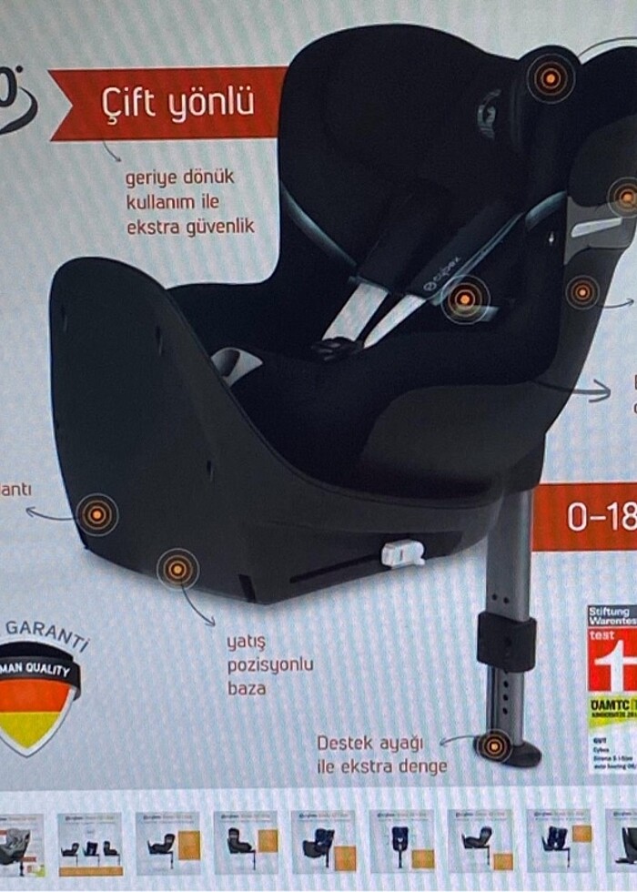 Cybex Sirona S2 0-18 kg Oto Koltuğu - Görsel 3