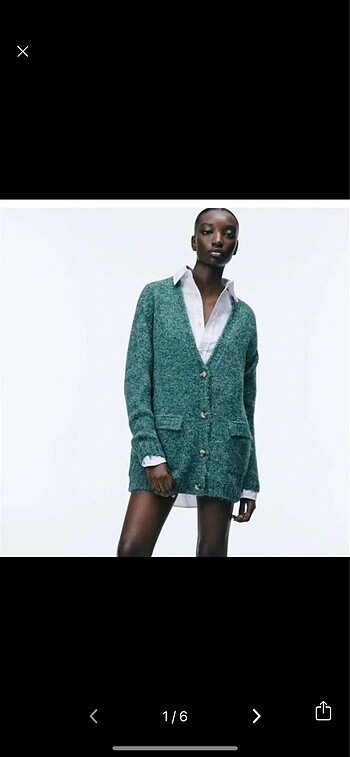 Zara uzun oversize hırka