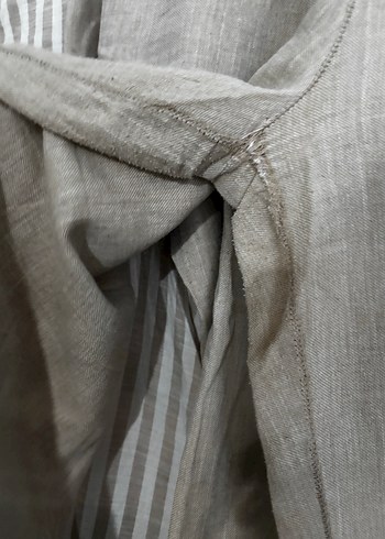 Bej Keten Uzun Salaş Kadın Takım - Görsel 3