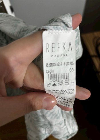 Uzun Kollu Gri YılanDesenli Bohem KETEN Elbise - Görsel 6