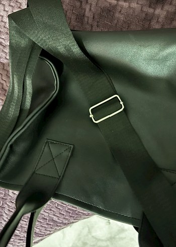 Siyah Deri Gotik Kadın Çanta - Görsel 4