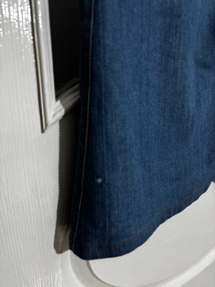 Kadın Lacivert Midi Denim Uzun Etek - Görsel 3