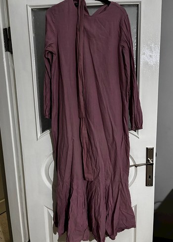 Pembe Uzun, Salaş, Keten Kadın Elbise - Görsel 4