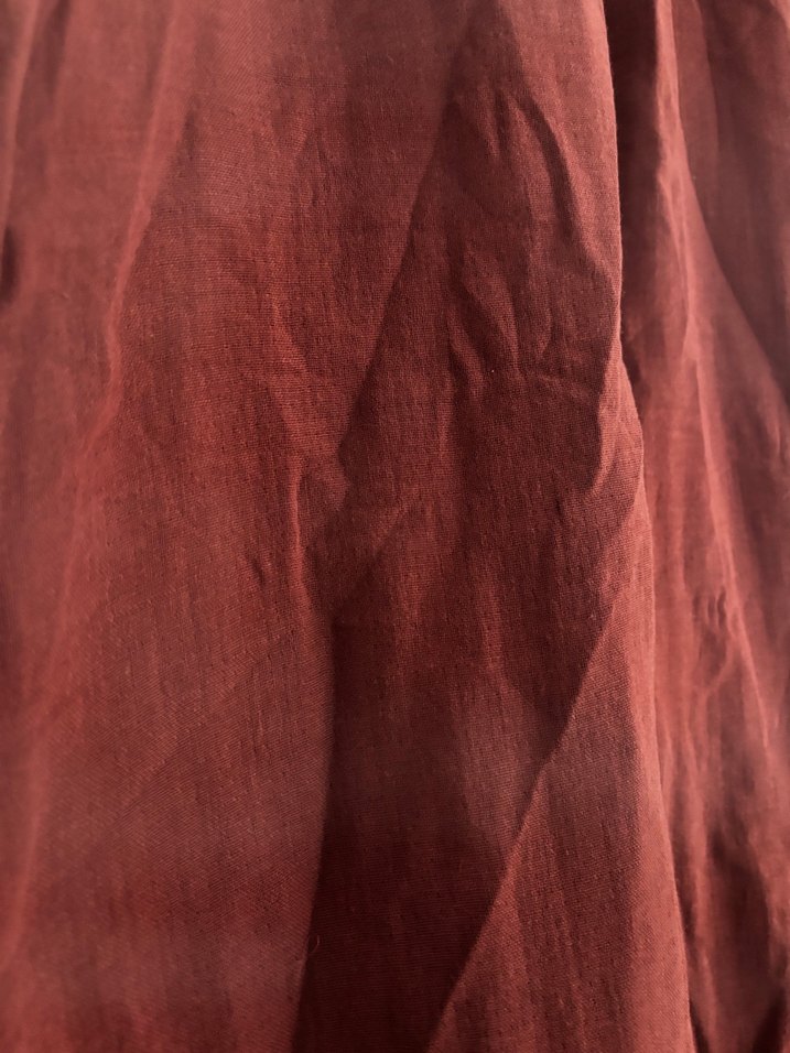 Bordo Keten Salaş Uzun Etek - Görsel 5