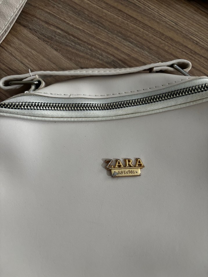 Beyaz Minimalist Deri Kadın Çanta - Görsel 2