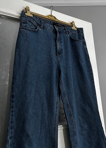 Kadın Mavi Denim  Kot Pantolon - Görsel 3