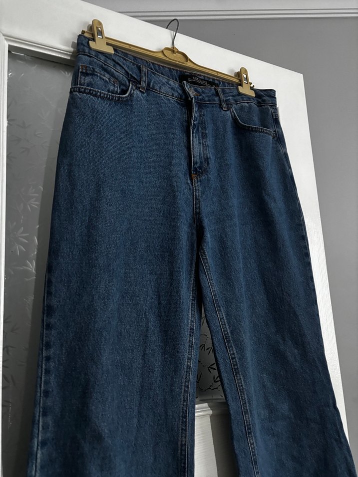 Kadın Mavi Denim  Kot Pantolon - Görsel 3