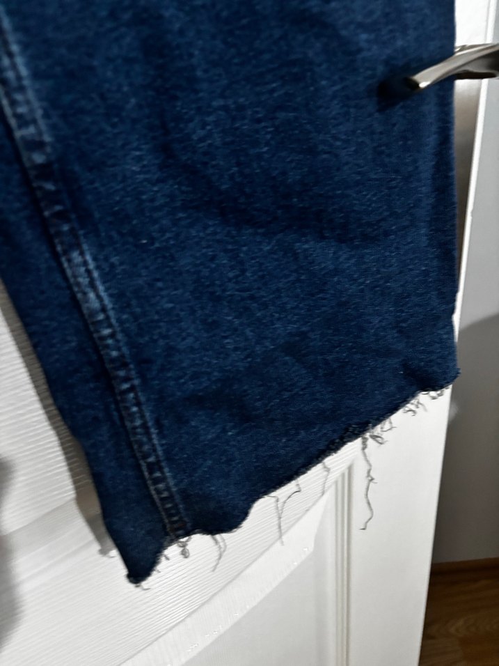 Düğmeli Rahat Kesim Kadın Kot Pantolon - Görsel 5