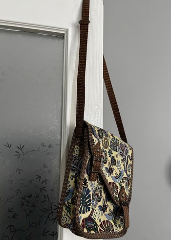 Renkli Baskılı Bohem Kadın Omuz Çantası - Görsel 7