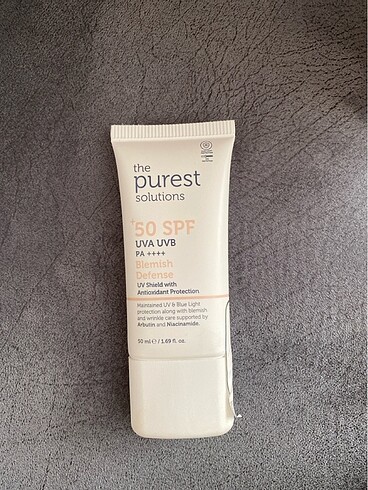 The Purest Solutions Blemish Defense Güneş Kremi