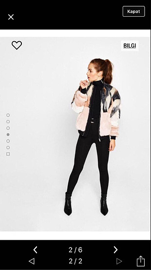 Bershka kürk ceket