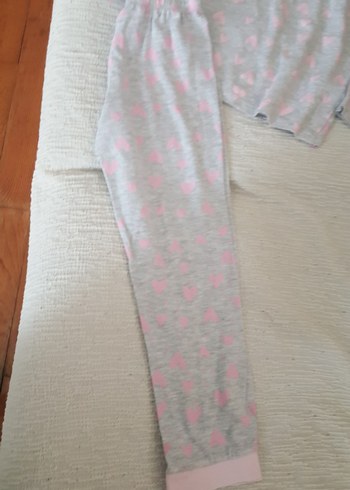 Penti Kız Çocuk Gri Örgü Pijama Takımı
