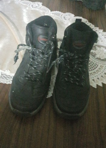 Siyah Bağcıklı Erkek Kauçuk Bot 36numara - Görsel 2