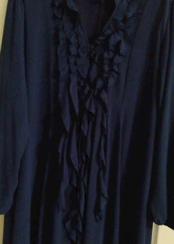 Lacivert Uzun kollu disi tul ici esnek kumastir.son fiyattir - Görsel 2