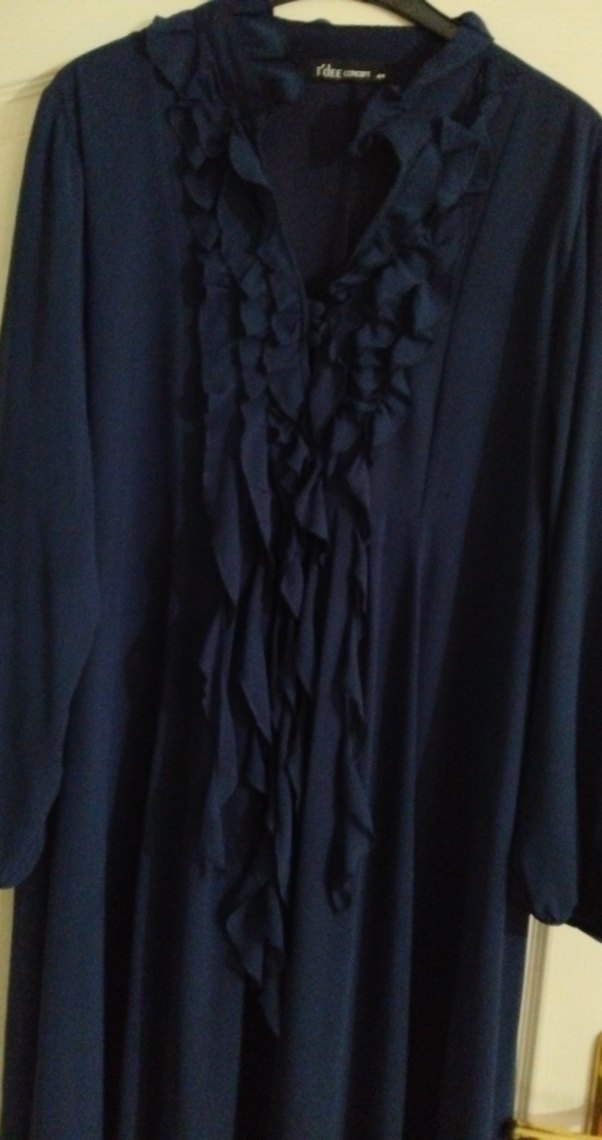 Lacivert Uzun kollu disi tul ici esnek kumastir.son fiyattir - Görsel 2